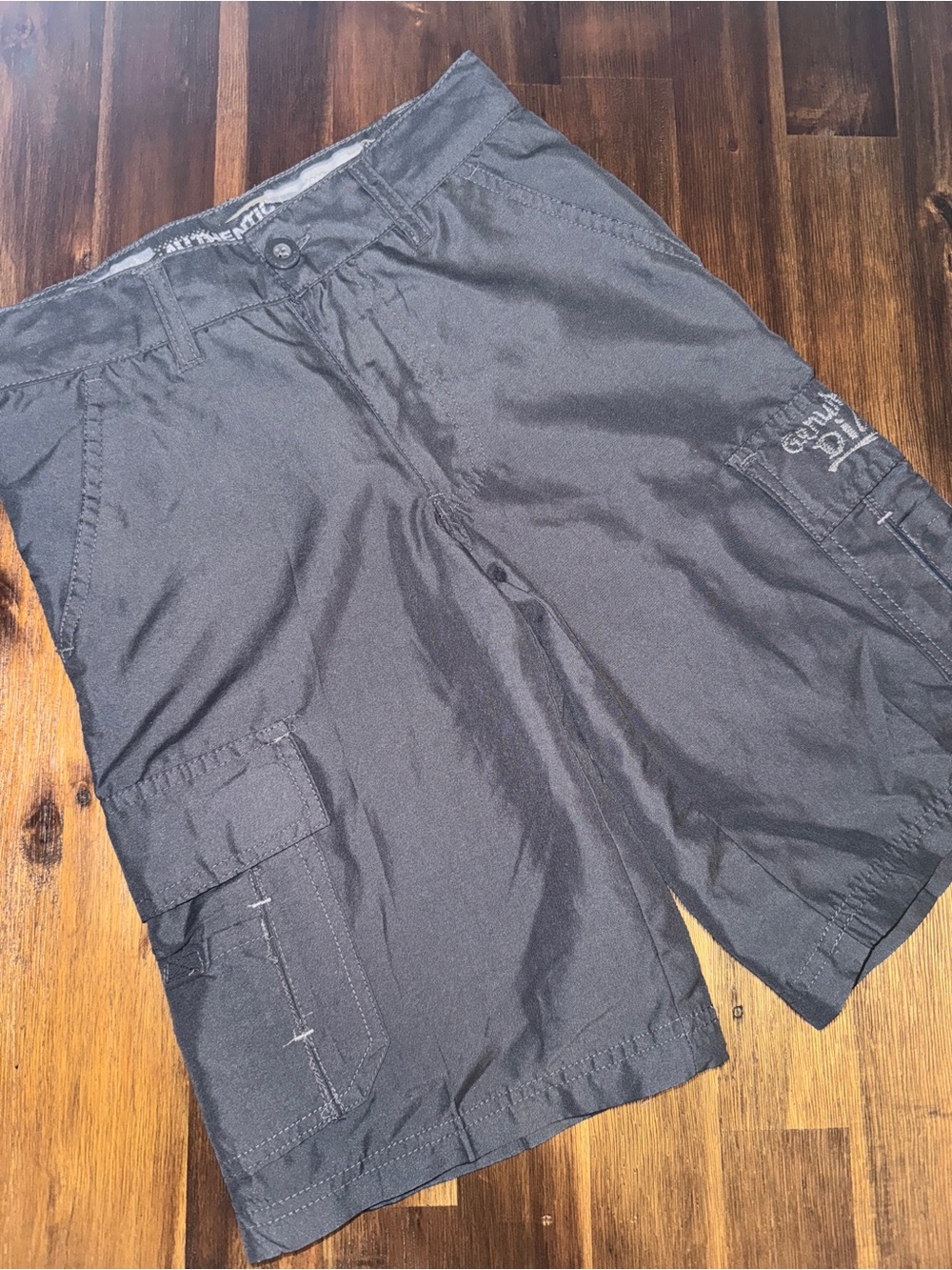 Dickies Boys Gray Cargo Shorts Size 8 - School - Utility Workwear Style